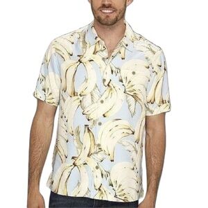 Tommy Bahama Banana Plantain Paradise Silk Button Down Shirt Size XXL